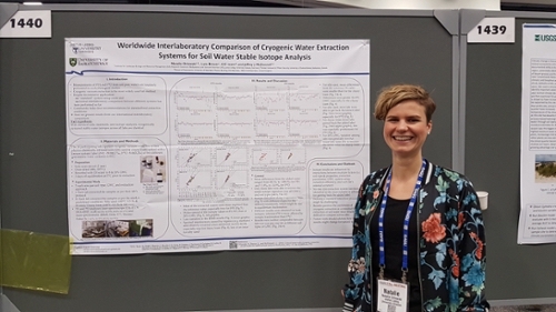 Natalie presented a poster showing the results of a worldwide comparison of cryogenic water extraction systems.