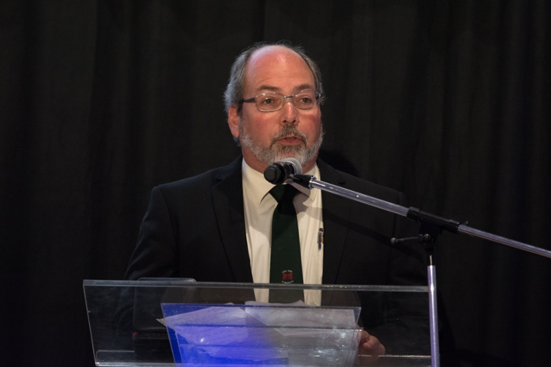 John Pomeroy gives a speech at the Canadian Geophysical Union banquet on May 31 (Photo credit: Chris Marsh)