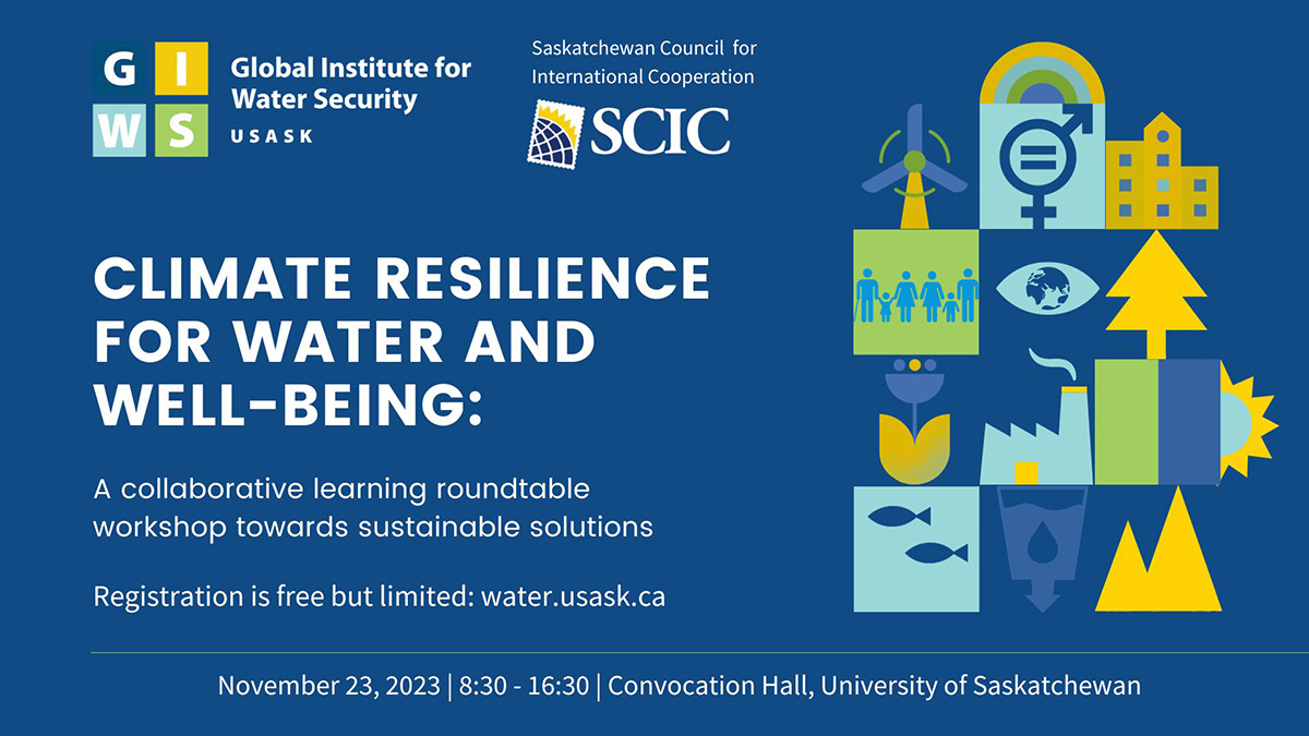 Workshop info for Climate Resilience for Water and Well-Being
