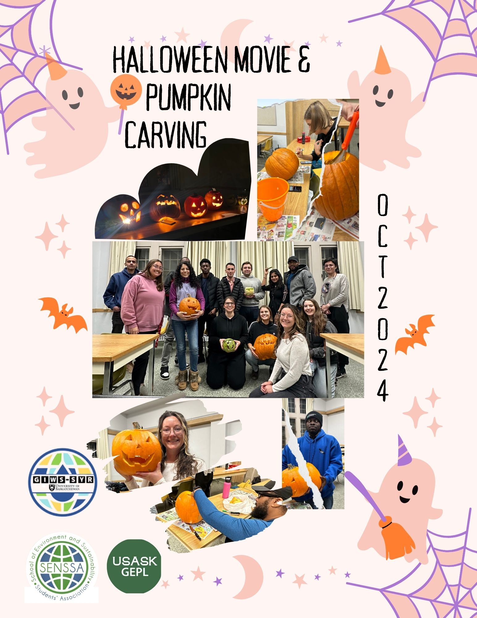 pictures of the pumpkin carving event