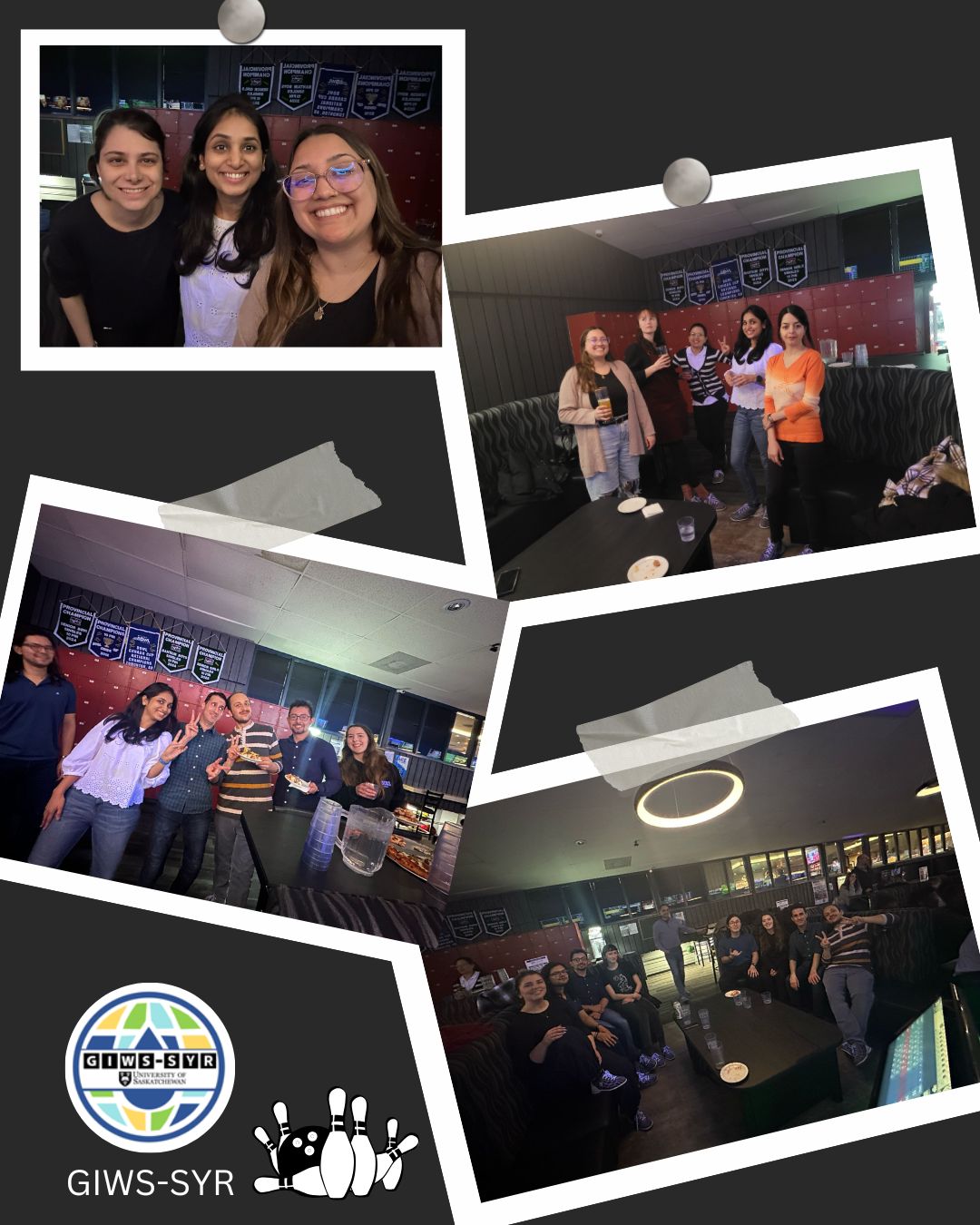 Post of images of the bowling event