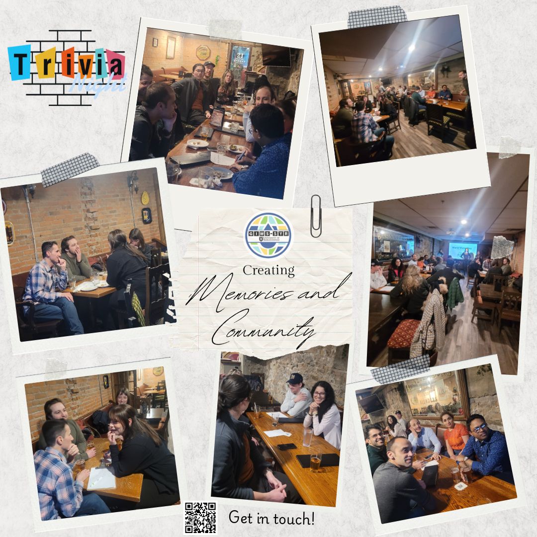Picture collage of the trivia night in world water day