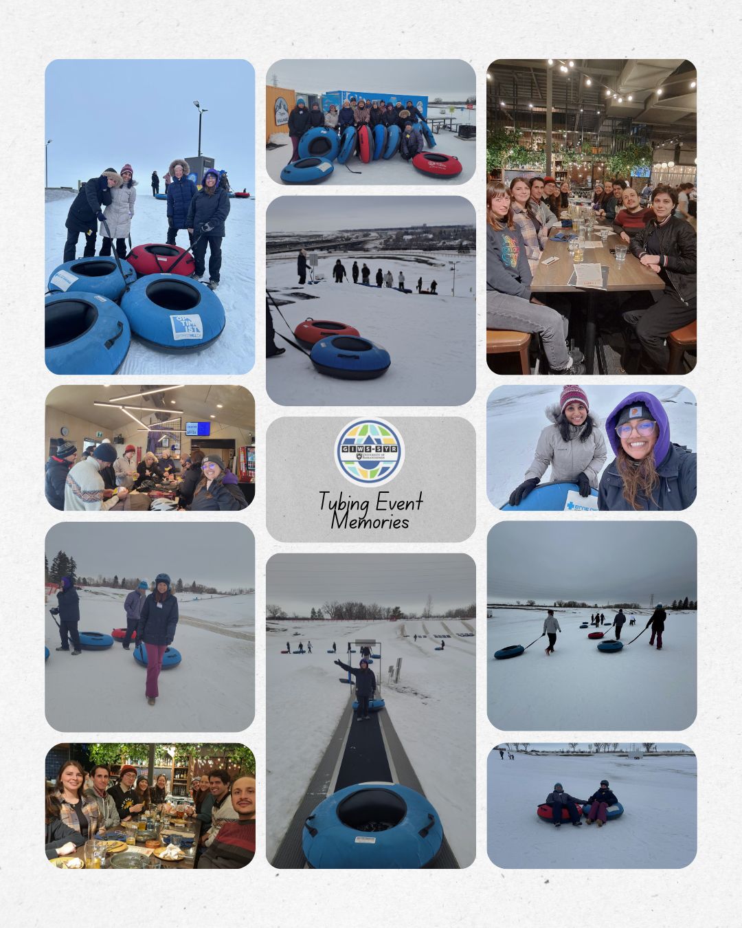 Pictures of the tubbing event