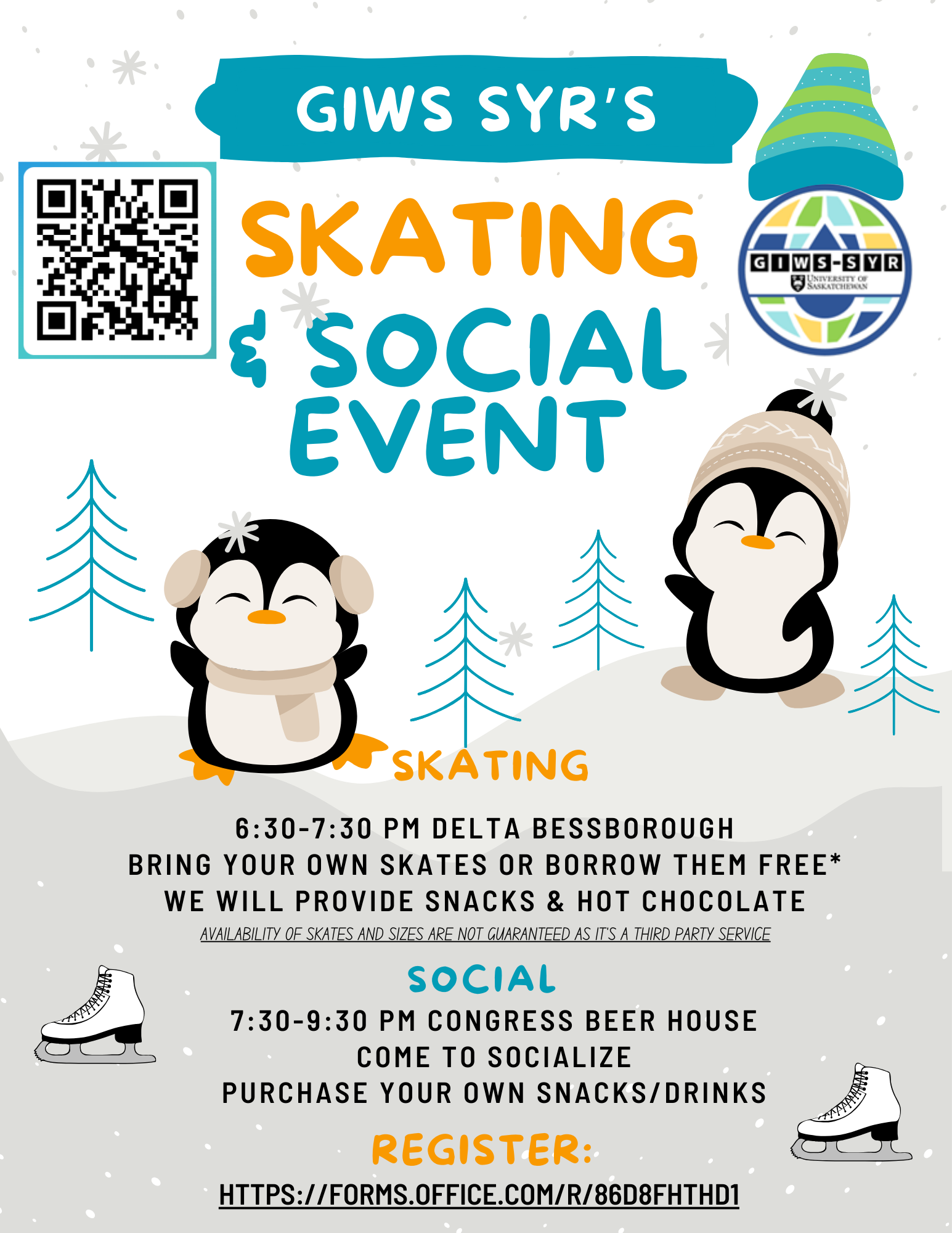 Invitation to ice skating event